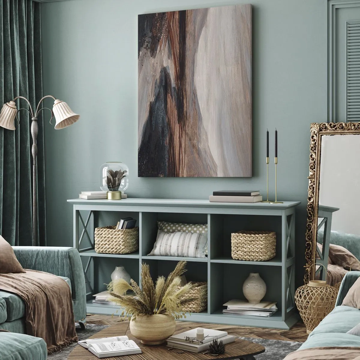 Vászonkép -  Békés völgy - 55x100 cm