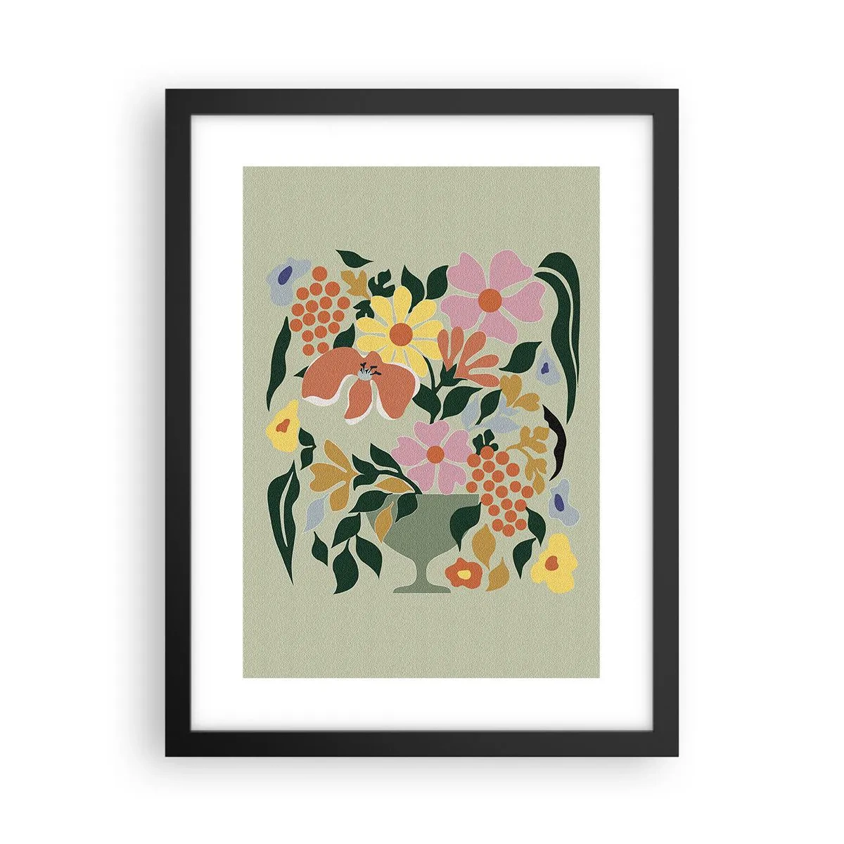 Poszter fehér keretben - Egy csokor, mely csordultig van élettel - 30x40 cm