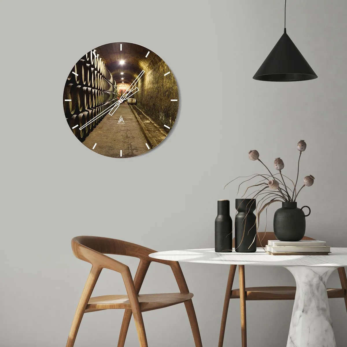 Falióra, Óra - Jó lefeküdni - 30x30 cm