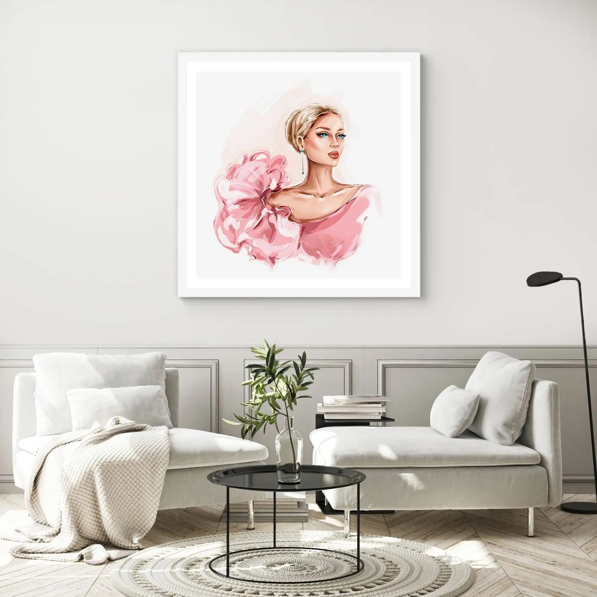 Poszter fekete keretben - Mintha festett lenne… - 40x40 cm