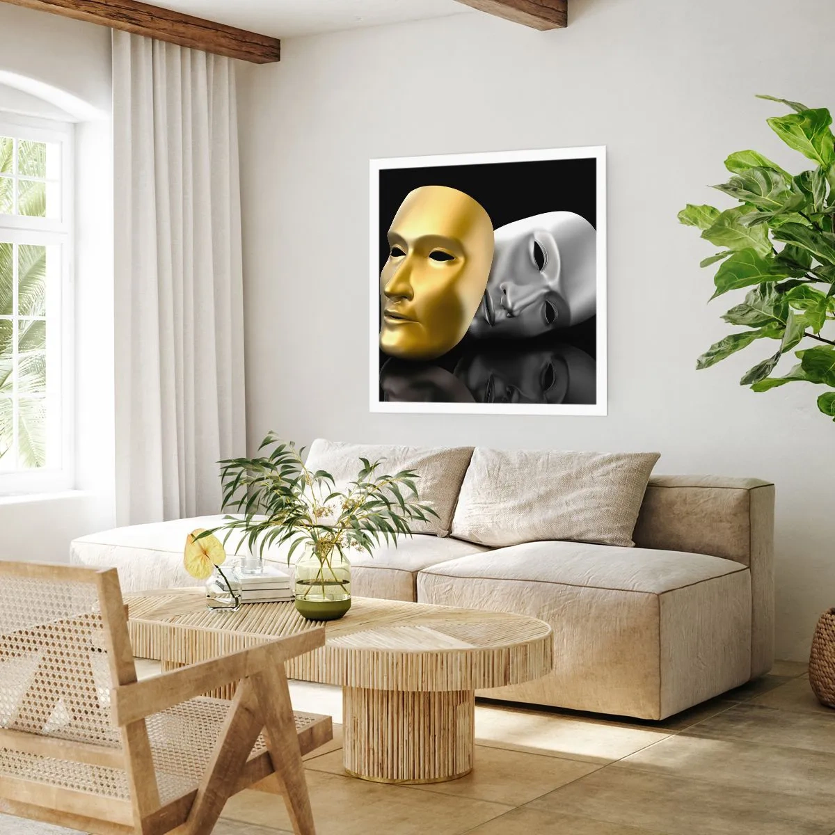 Poszter - Az élet színház - 60x60 cm