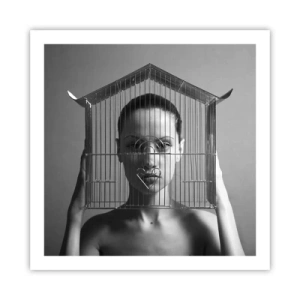 Poszter - Kissé szürreális portré - 60x60 cm