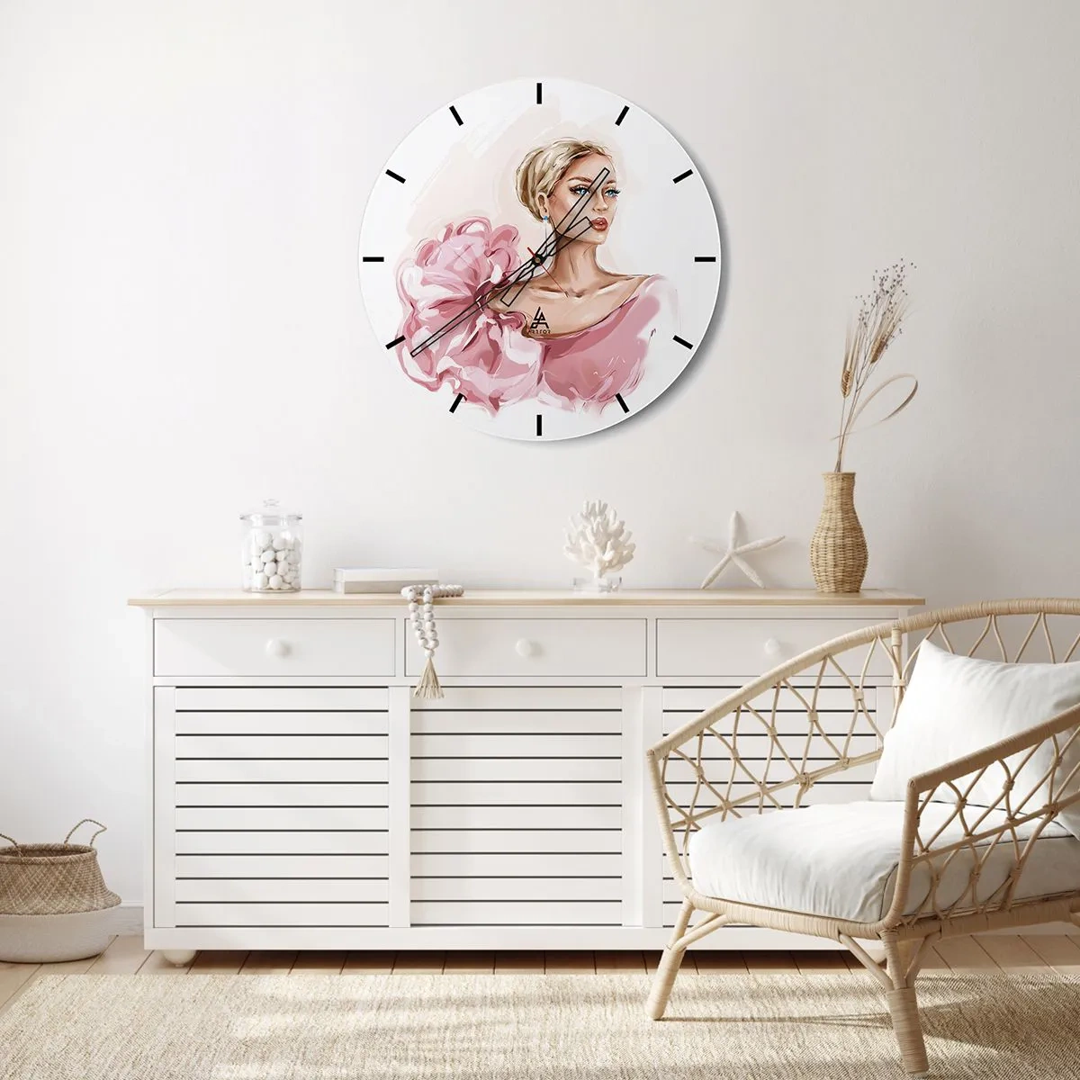 Falióra, Óra - Mintha festett lenne… - 40x40 cm