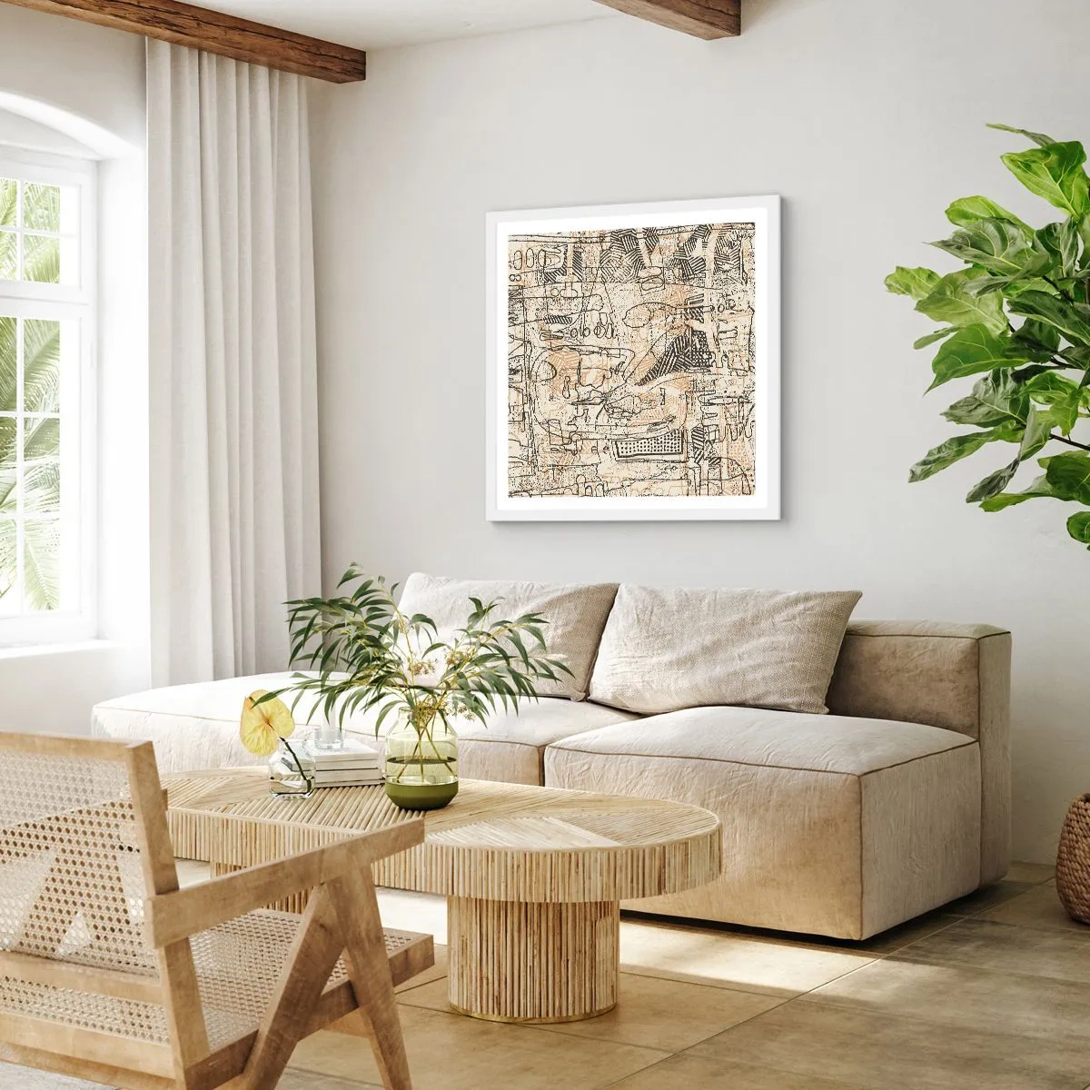 Poszter fekete keretben - Dekódolásra vár - 60x60 cm