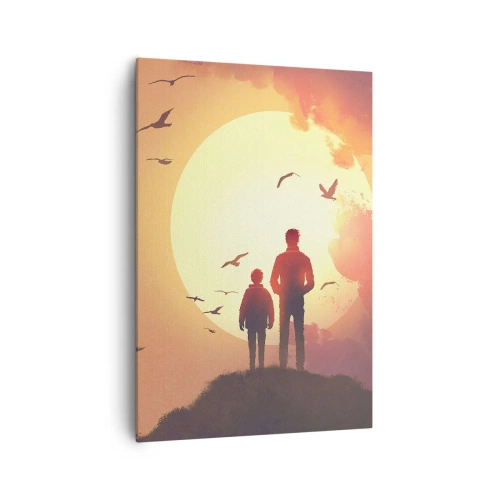 Vászonkép - Szemtől szembe a nappal - 70x100 cm