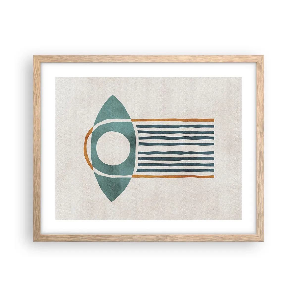 Poszter világos tölgy keretben - Jelek és rituálék - 50x40 cm