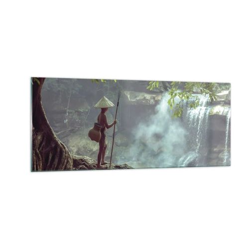 Üveg kép - Barátságban a természettel - 100x40 cm