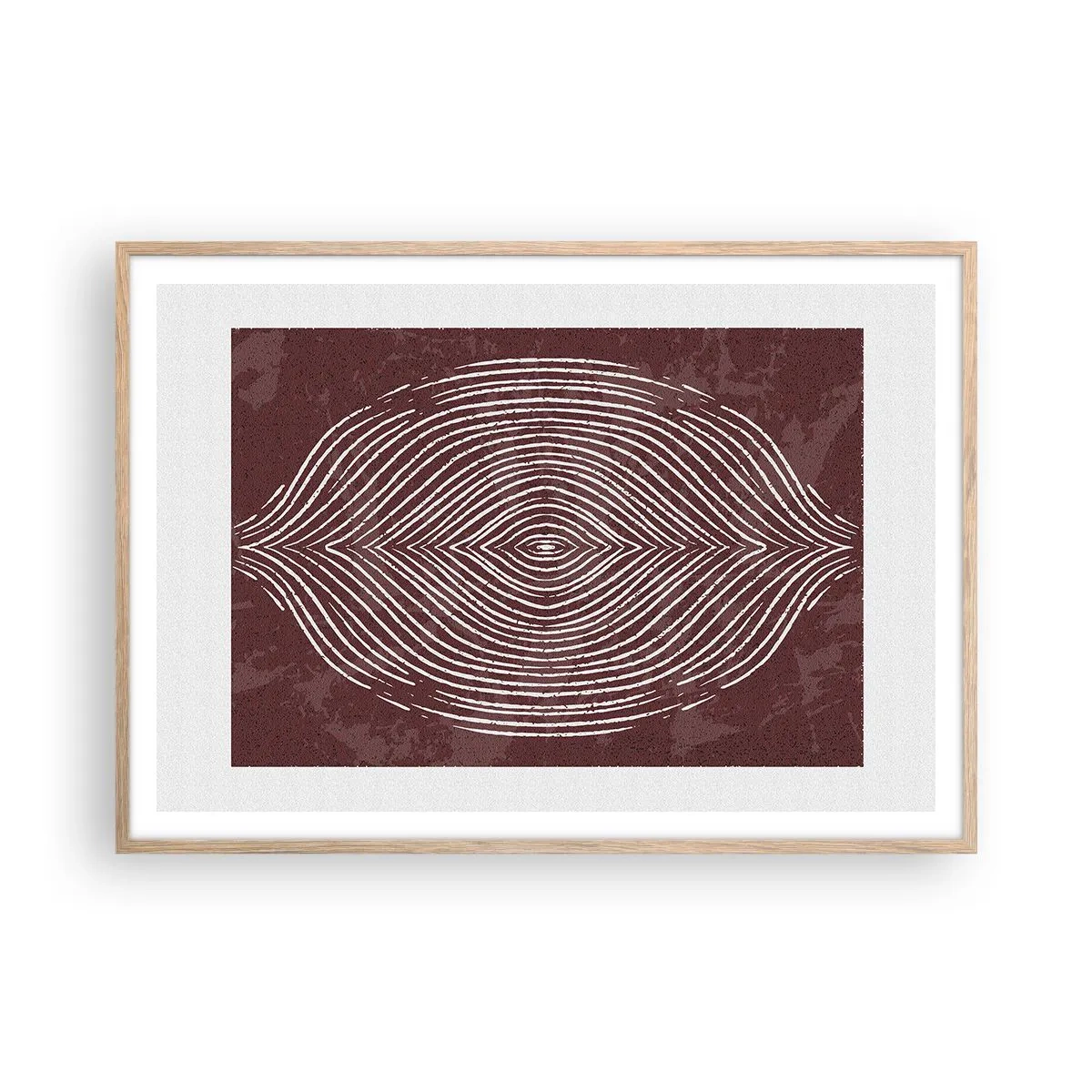 Poszter világos tölgy keretben - A tér beszél - 100x70 cm