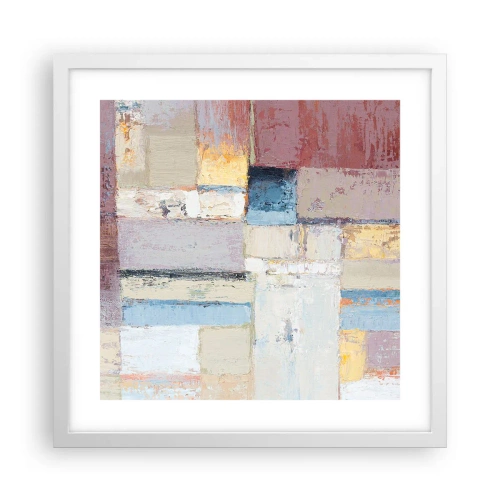 Poszter fekete keretben - A geometria nyugalma - 40x40 cm