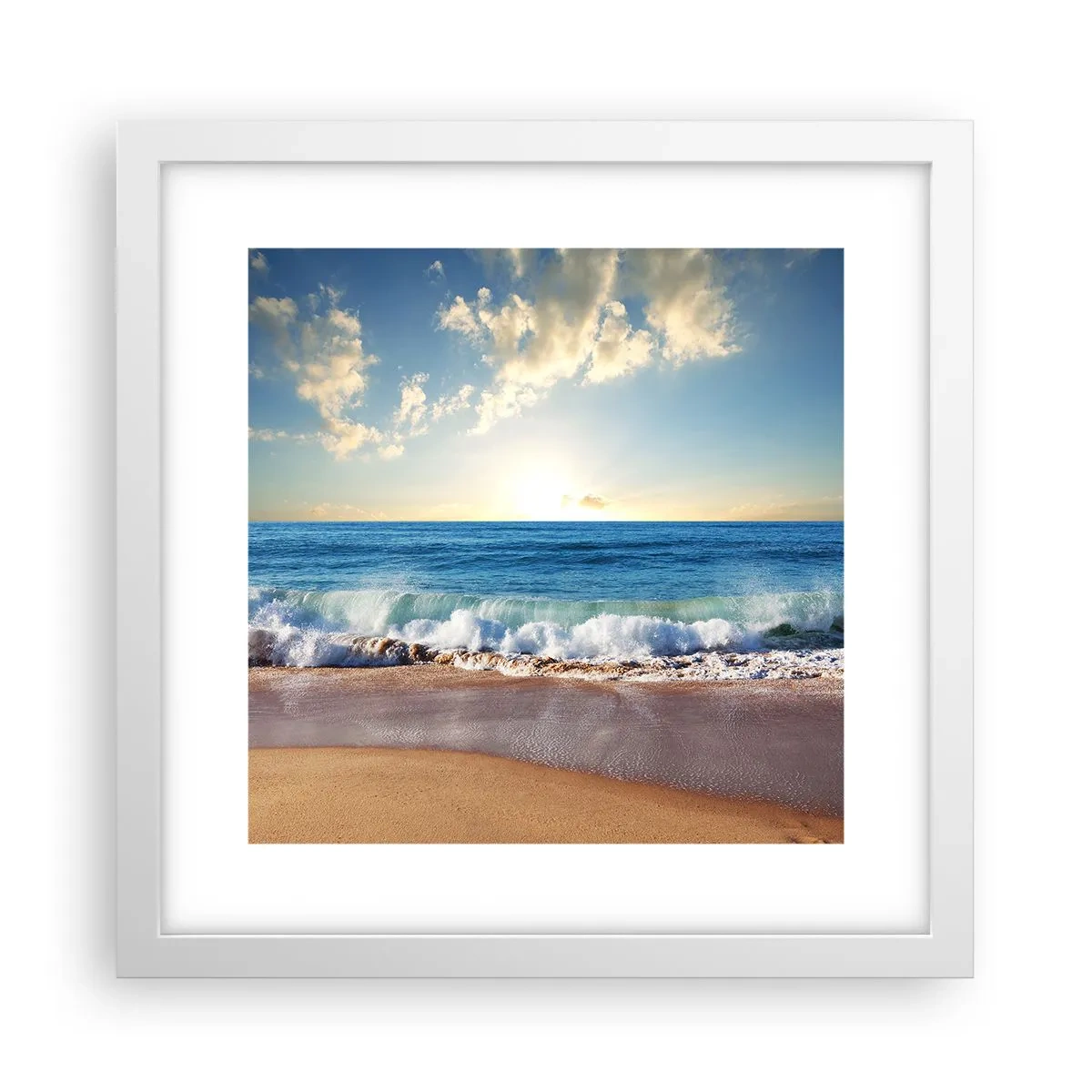 Poszter fekete keretben - Mozgás és nyugalom egyszerre - 30x30 cm