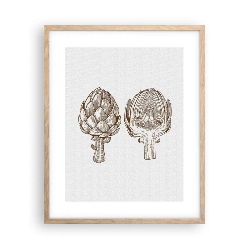 Poszter világos tölgy keretben - Anatómia lecke - 40x50 cm