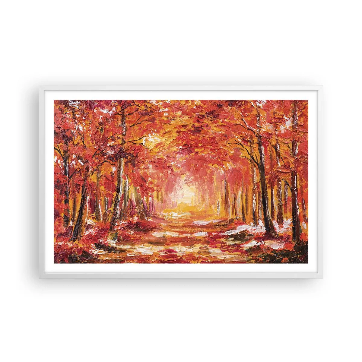 Poszter fekete keretben - Rézerdő - 91x61 cm