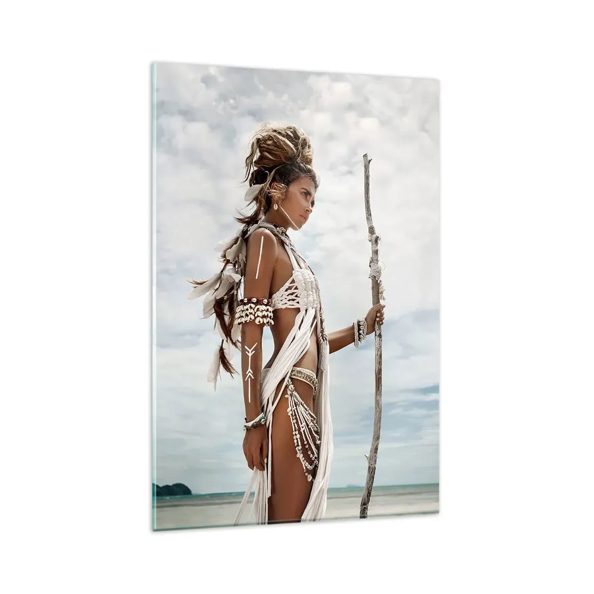 Üveg kép - A trópusok királynője - 80x120 cm