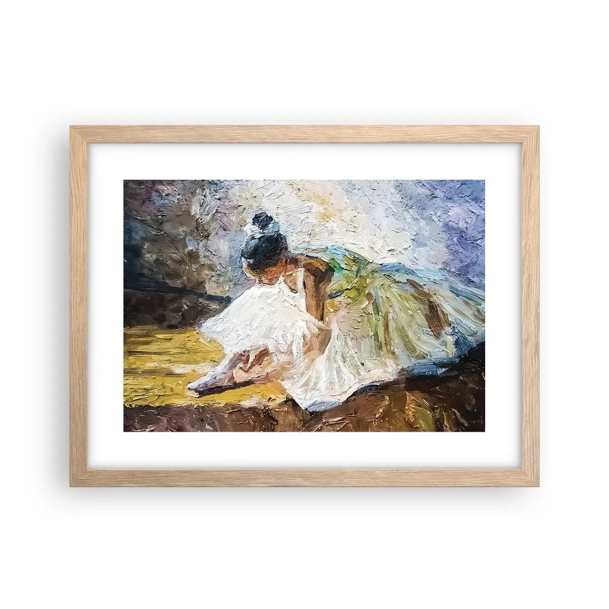 Poszter világos tölgy keretben - Degas festményéből - 40x30 cm