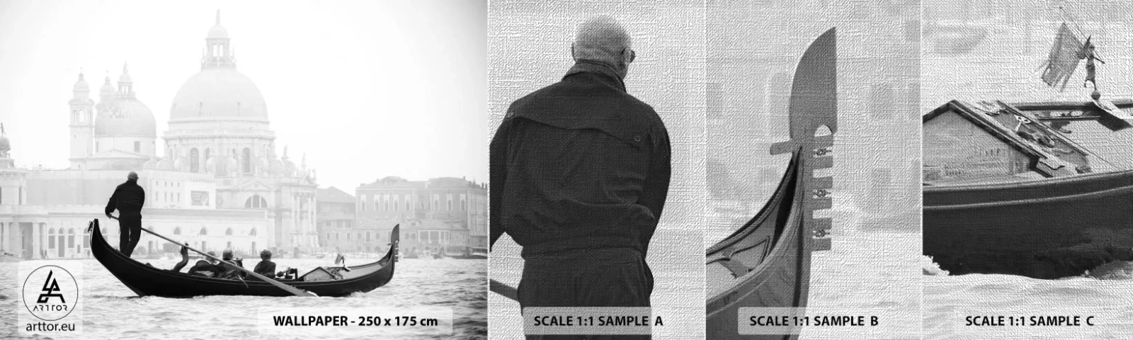 Fotótapéta Minta Premium Canvas - Utazás a szépség forrásaihoz - Velence, Város, Építészet - 100x30 cm