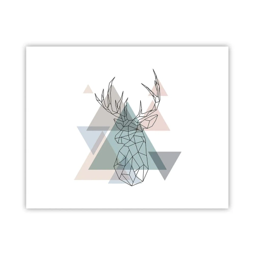 Poszter - Egy geometrikus erdőben - 50x40 cm