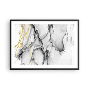 Poszter fehér keretben - Arany motívumú kompozíció - 70x50 cm