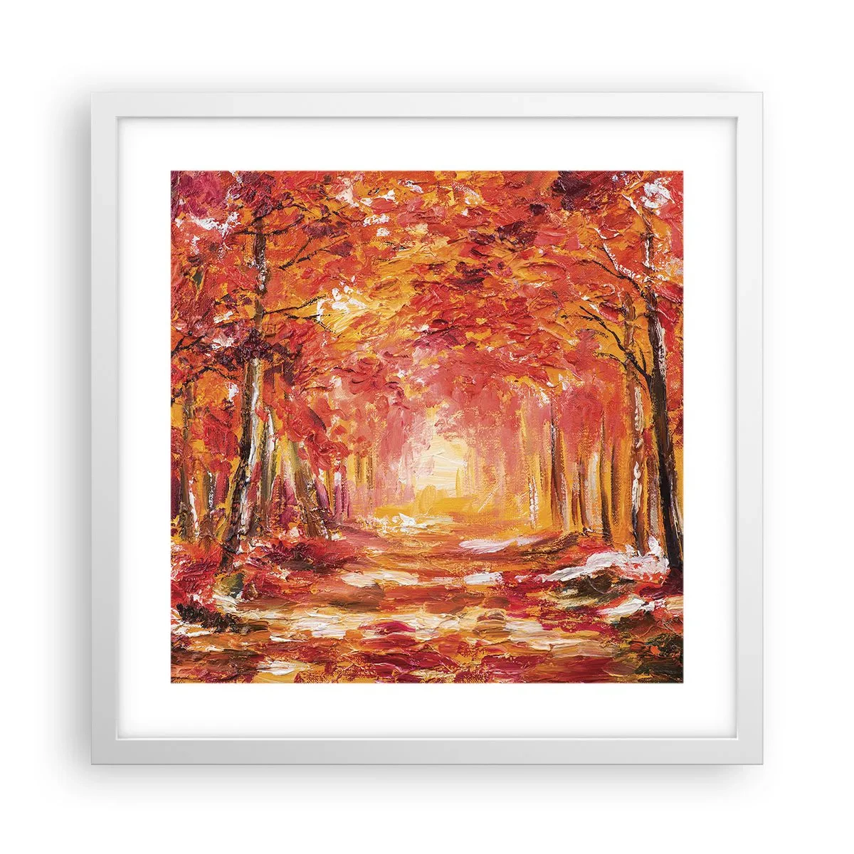 Poszter fekete keretben - Rézerdő - 40x40 cm
