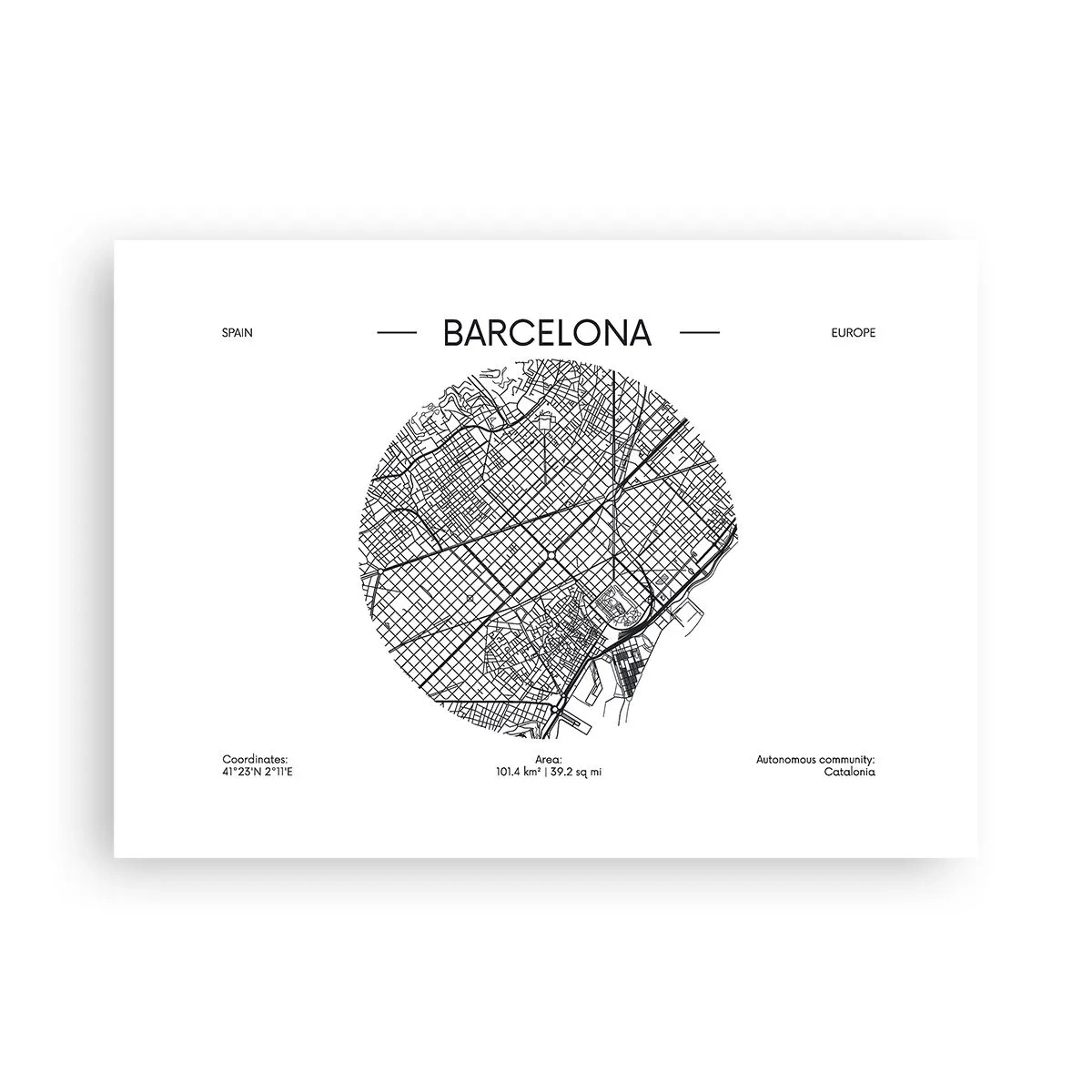 Poszter - Barcelona anatómiája - 70x50 cm
