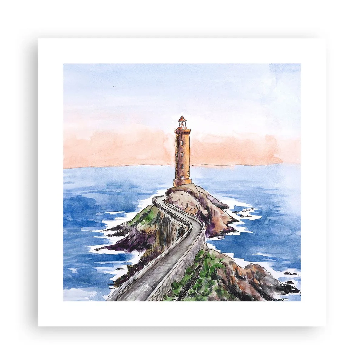 Poszter - Szemben a tengerrel - 40x40 cm