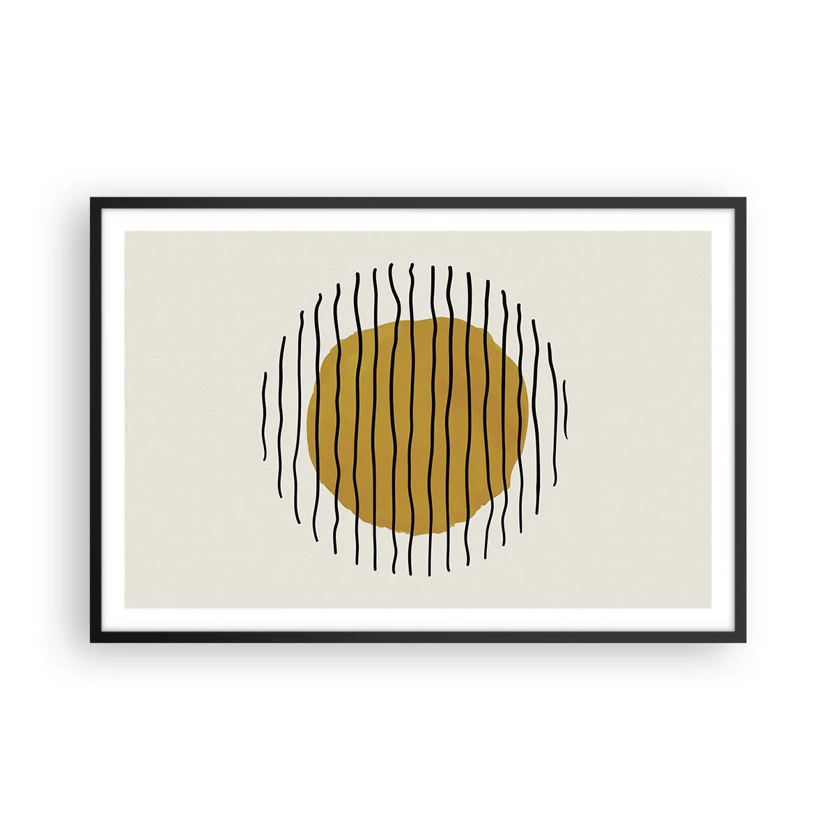 Poszter fehér keretben - A hőtől remegő absztrakció - 91x61 cm