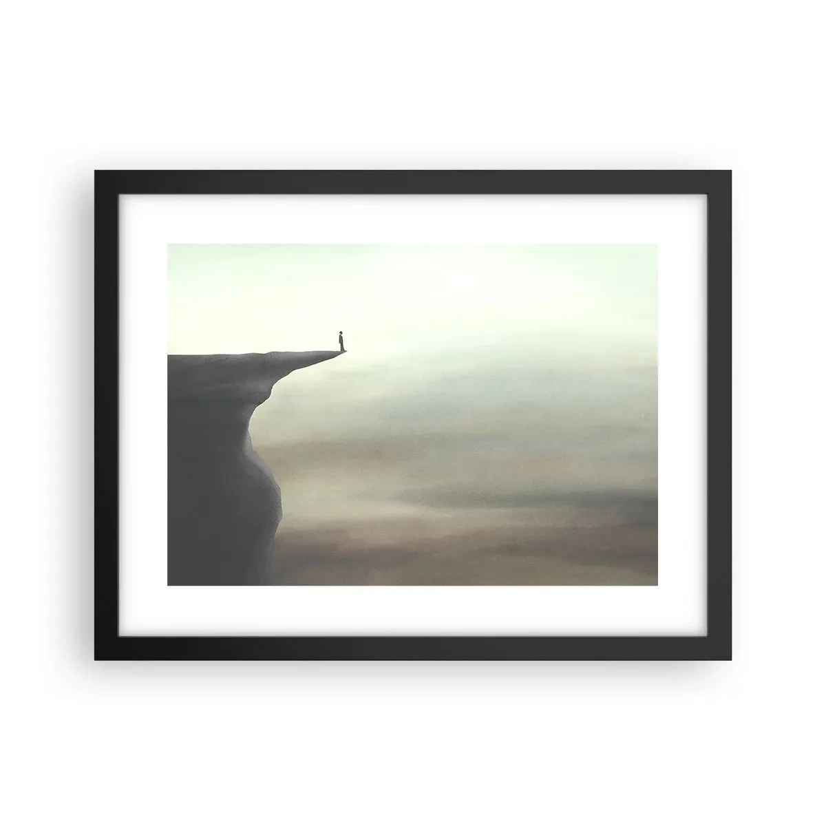 Poszter fehér keretben - Természetesen felfelé! - 40x30 cm