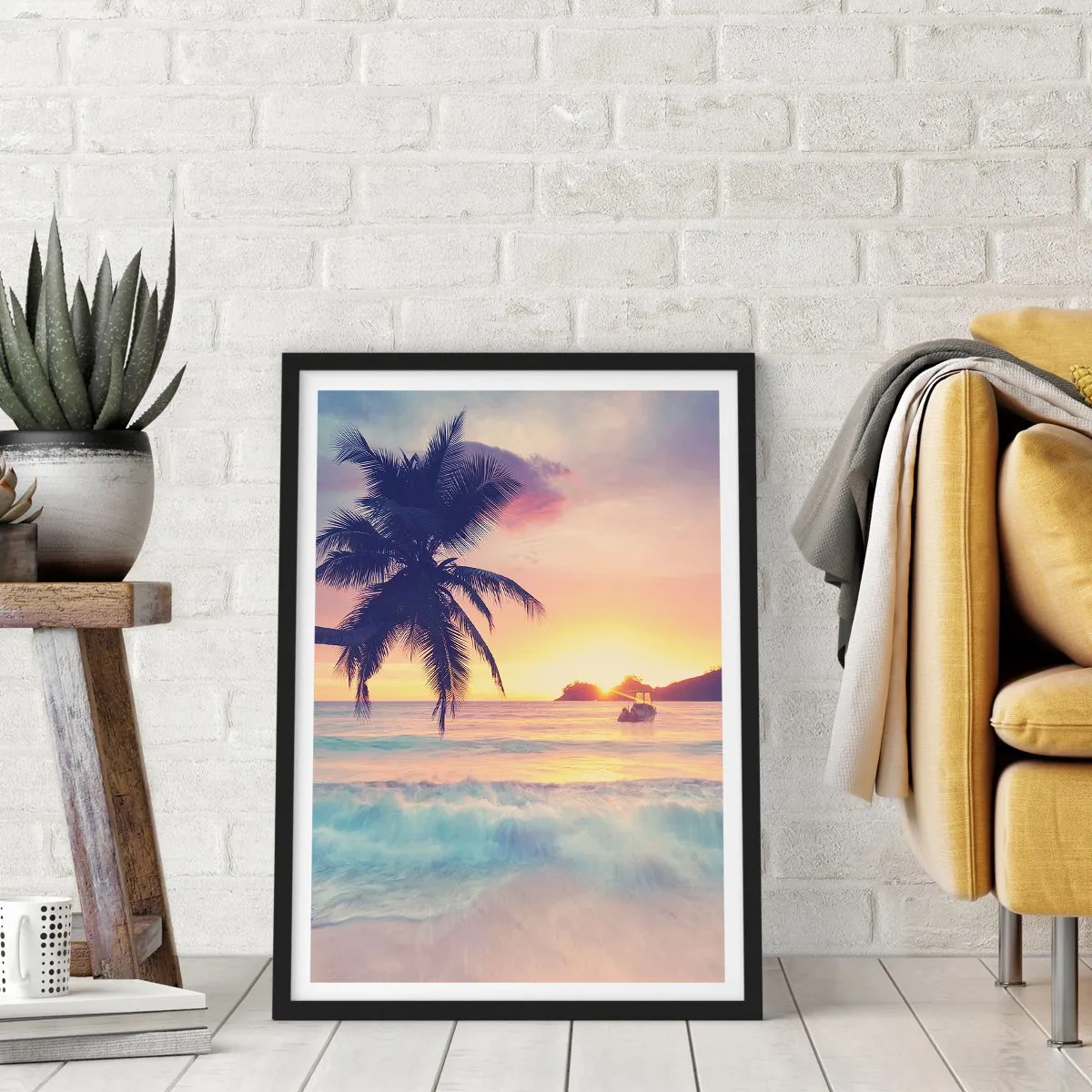 Poszter fehér keretben - Egy este az öbölben - 61x91 cm
