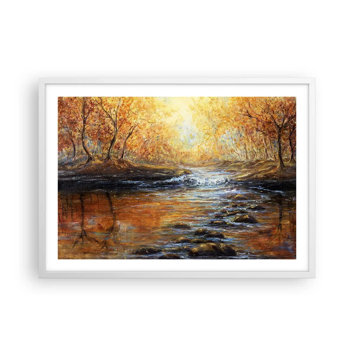 Poszter fekete keretben - Az Arany Patak - 70x50 cm