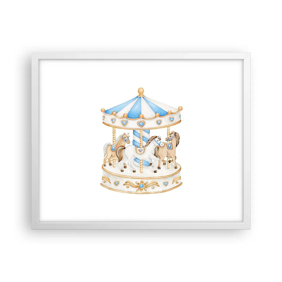 Poszter fekete keretben - Édes gyermekkor - 50x40 cm