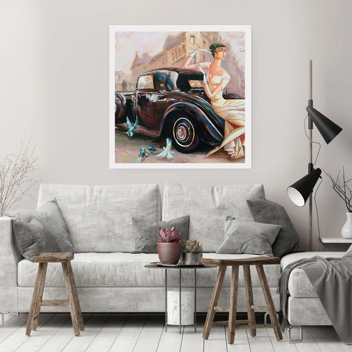 Poszter - Elegancia retro stílusban - 60x60 cm
