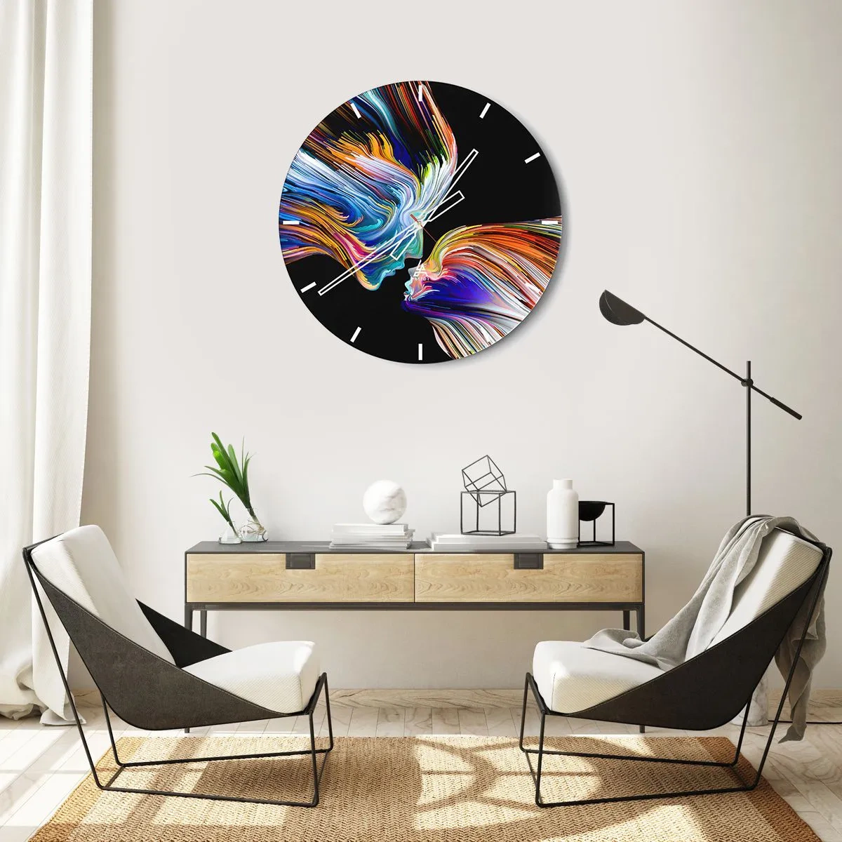 Falióra, Óra - Az energia és a fény fúziója - 40x40 cm