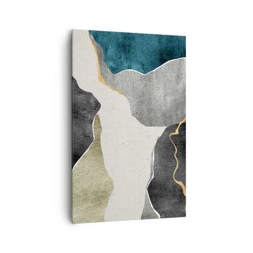 Vászonkép - Mozaik kompozíció aranyszállal - 80x120 cm