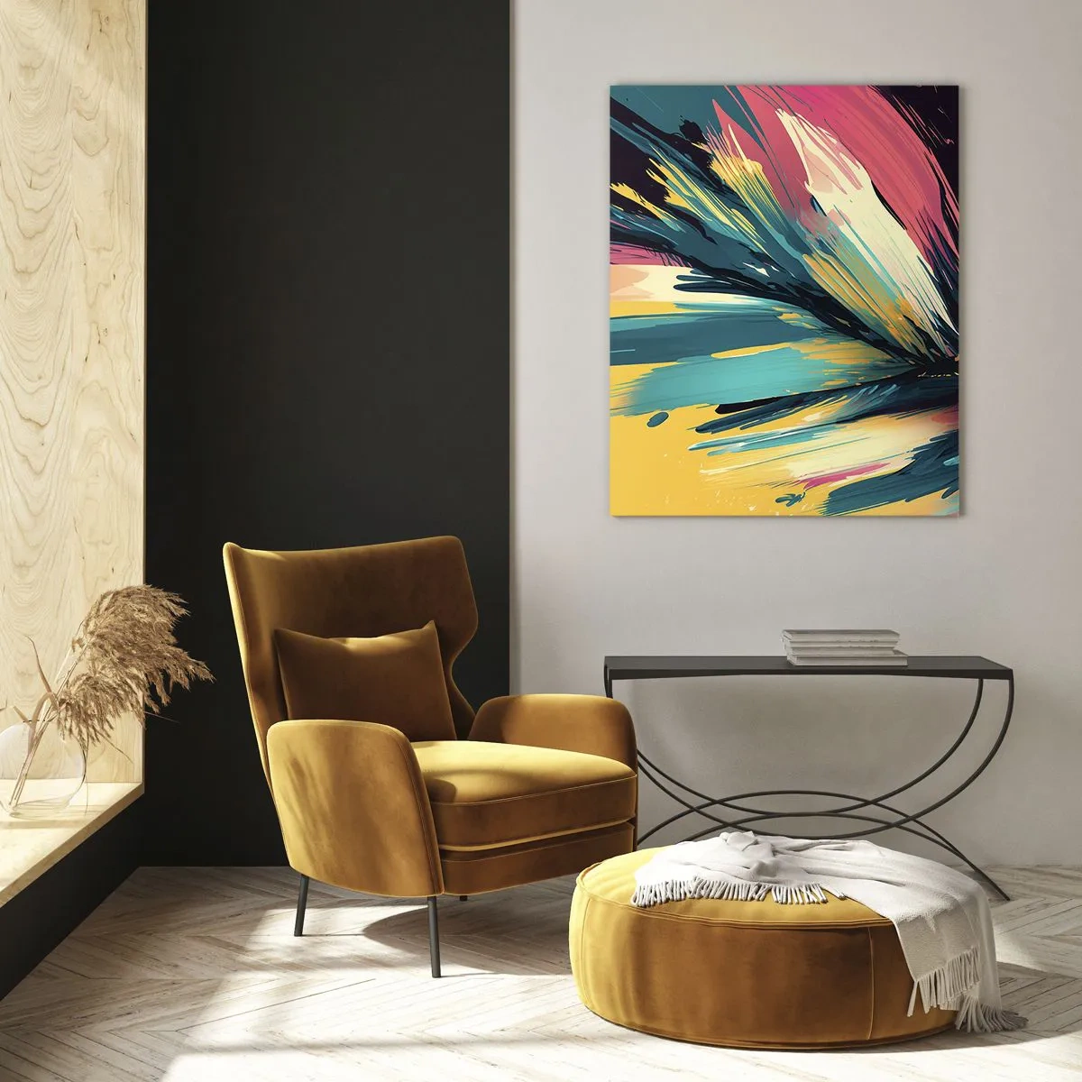 Üveg kép - Kompozíció - az öröm robbanása - 50x70 cm
