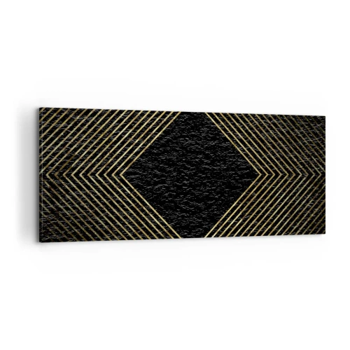 Vászonkép - Geometria glamour stílusban - 100x40 cm