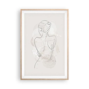 Poszter világos tölgy keretben - Mint egy érzékeny hangszer - 61x91 cm