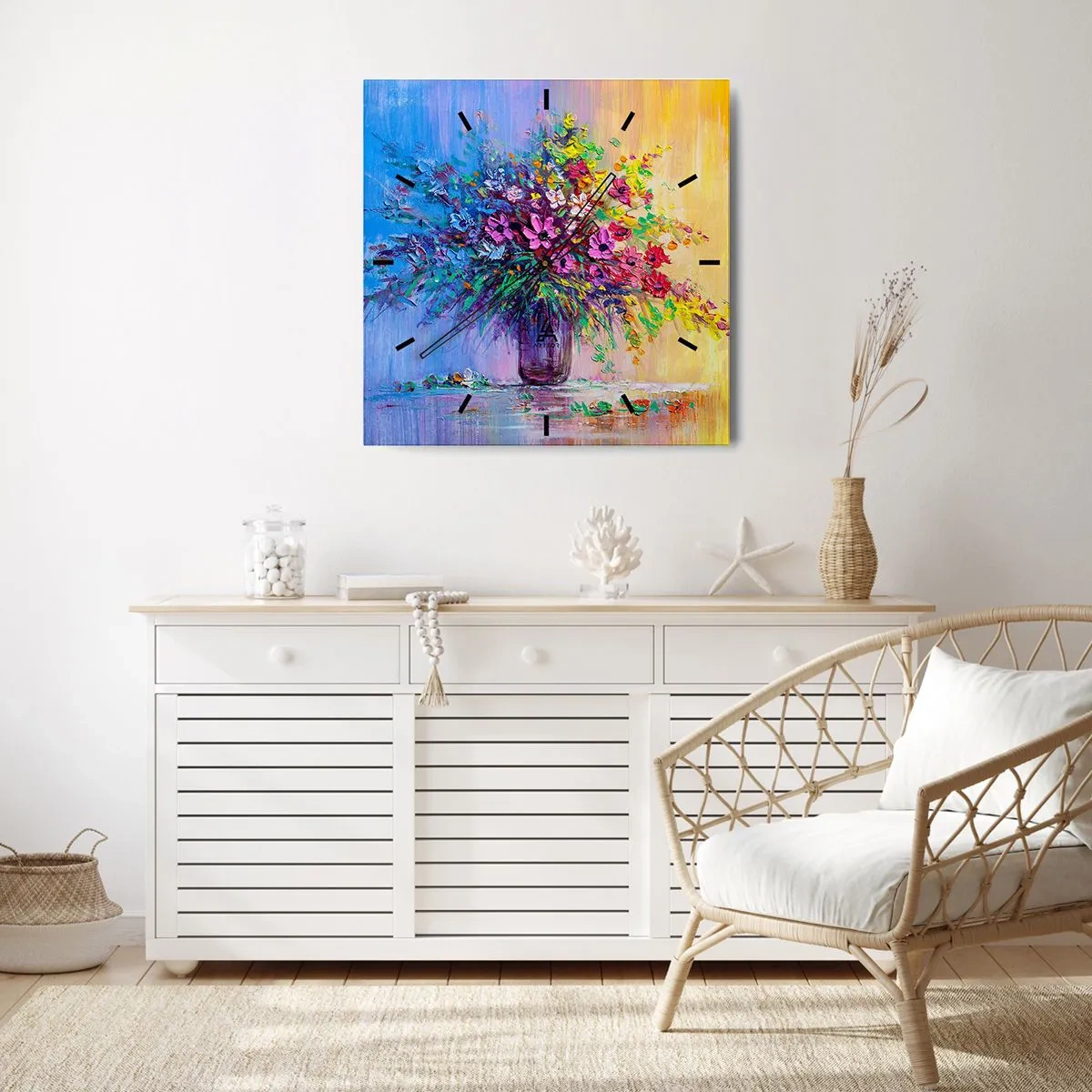 Falióra, Óra - A rét nyári ajándéka - 30x30 cm