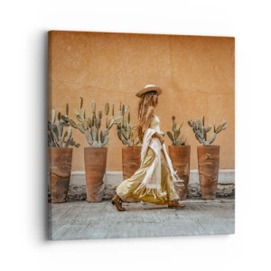 Vászonkép - Hippi stílusban - 30x30 cm