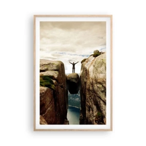 Poszter világos tölgy keretben - Hogy vagyok ?! - 61x91 cm