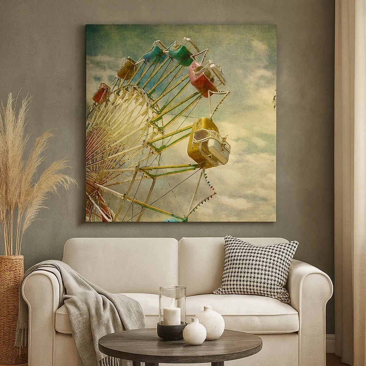 Vászonkép - Lesz, lesz mulatság.... - 30x30 cm