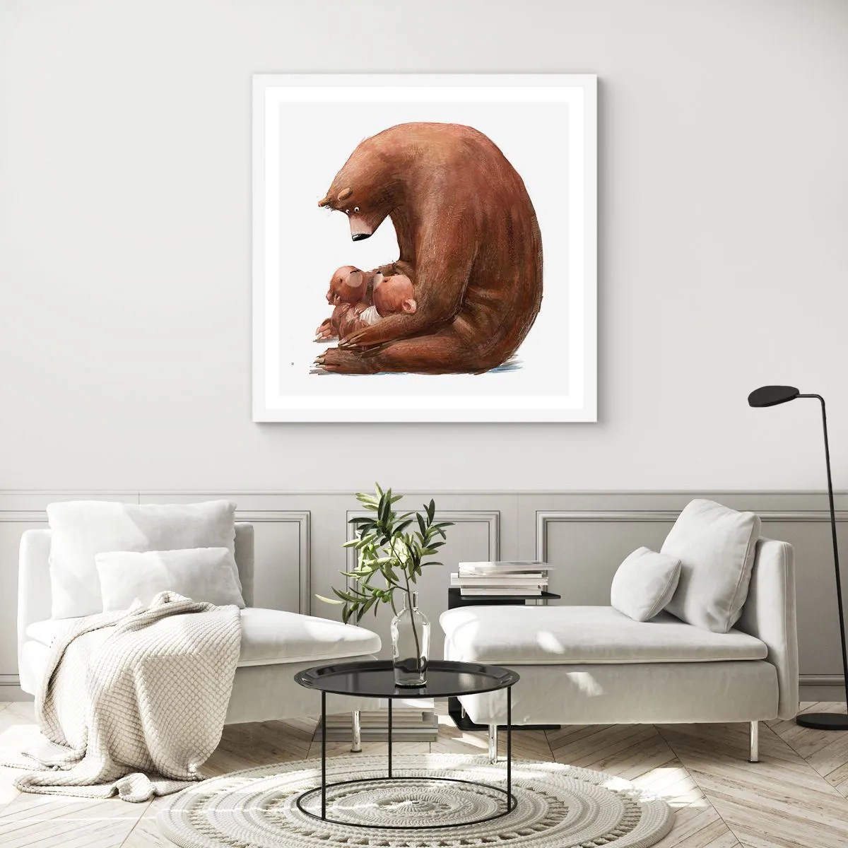 Poszter fekete keretben - Szép álmokat gyerekek - 60x60 cm