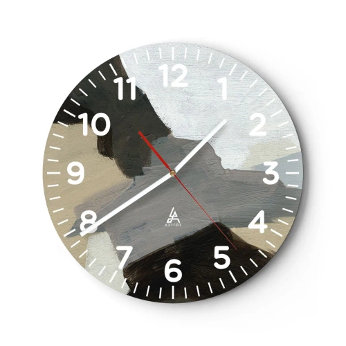 Falióra, Óra - Absztrakció: a szürke elválasztásai - 30x30 cm