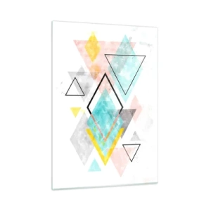 Üveg kép - Geometriai játék - 50x70 cm