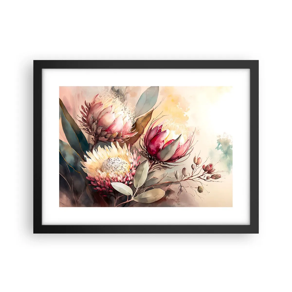 Poszter fehér keretben - Profilból és en face - 40x30 cm