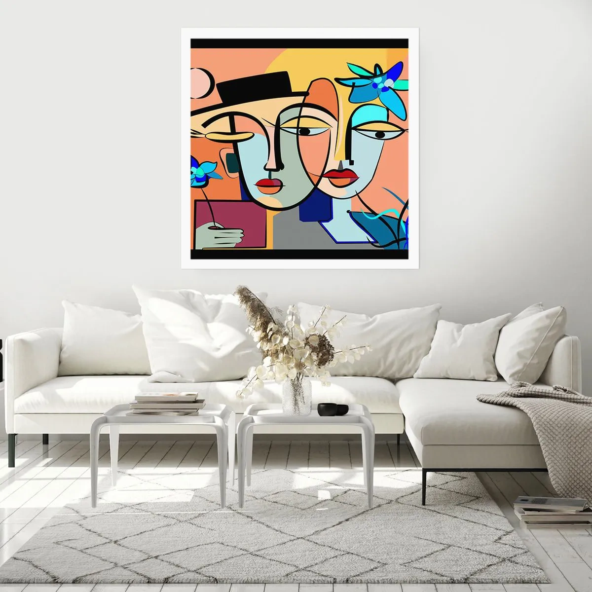 Poszter - Picasso randez vous - 60x60 cm