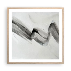 Poszter világos tölgy keretben - Csak a móka kedvéért - 60x60 cm