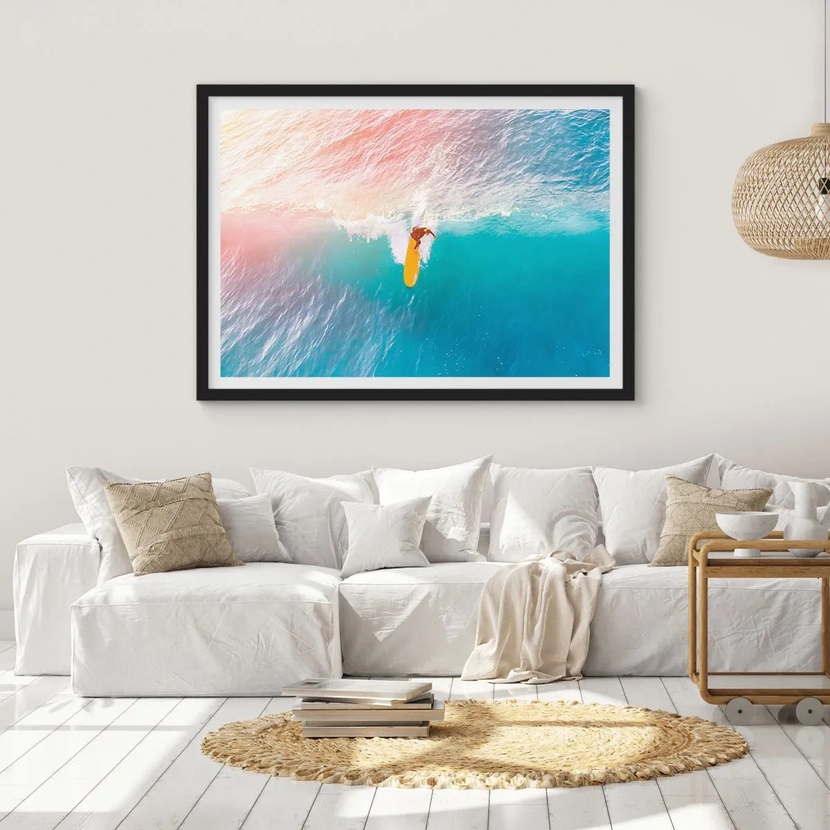Poszter fehér keretben - Az óceánlovas - 70x50 cm