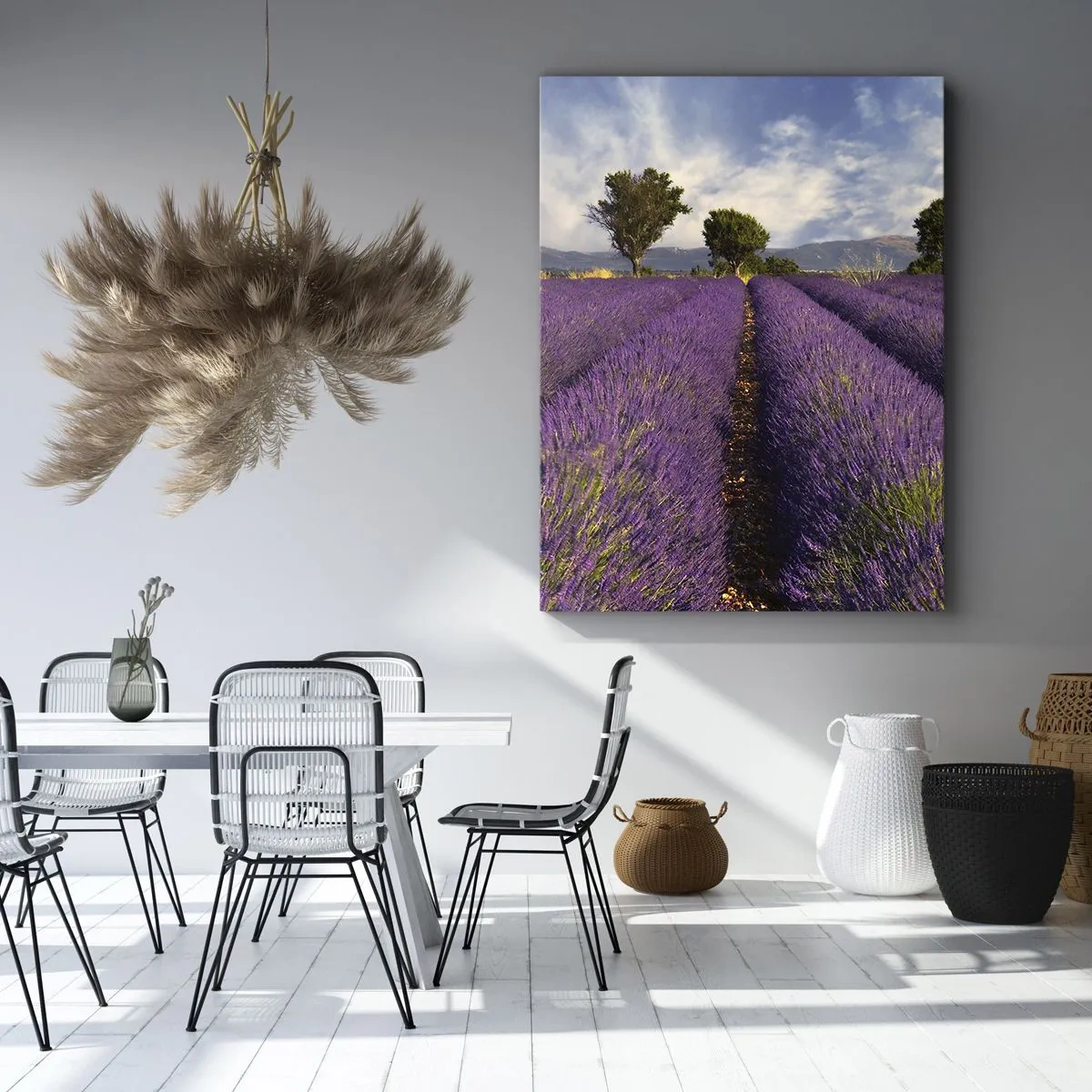 Vászonkép - Levendula mezők - 65x120 cm