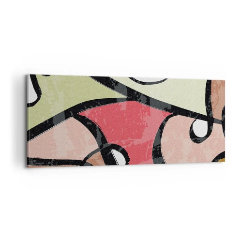 Vászonkép - Pirouettek a színek között - 100x40 cm