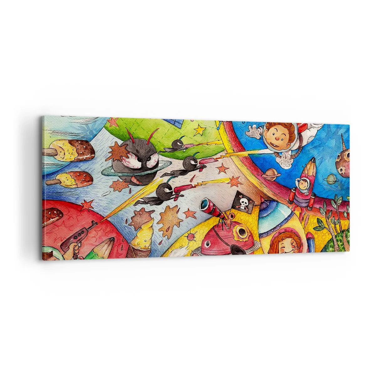Vászonkép - Nagy űrkaland - 100x40 cm