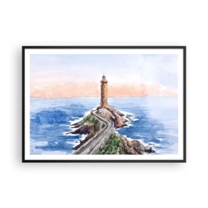 Poszter fehér keretben - Szemben a tengerrel - 100x70 cm